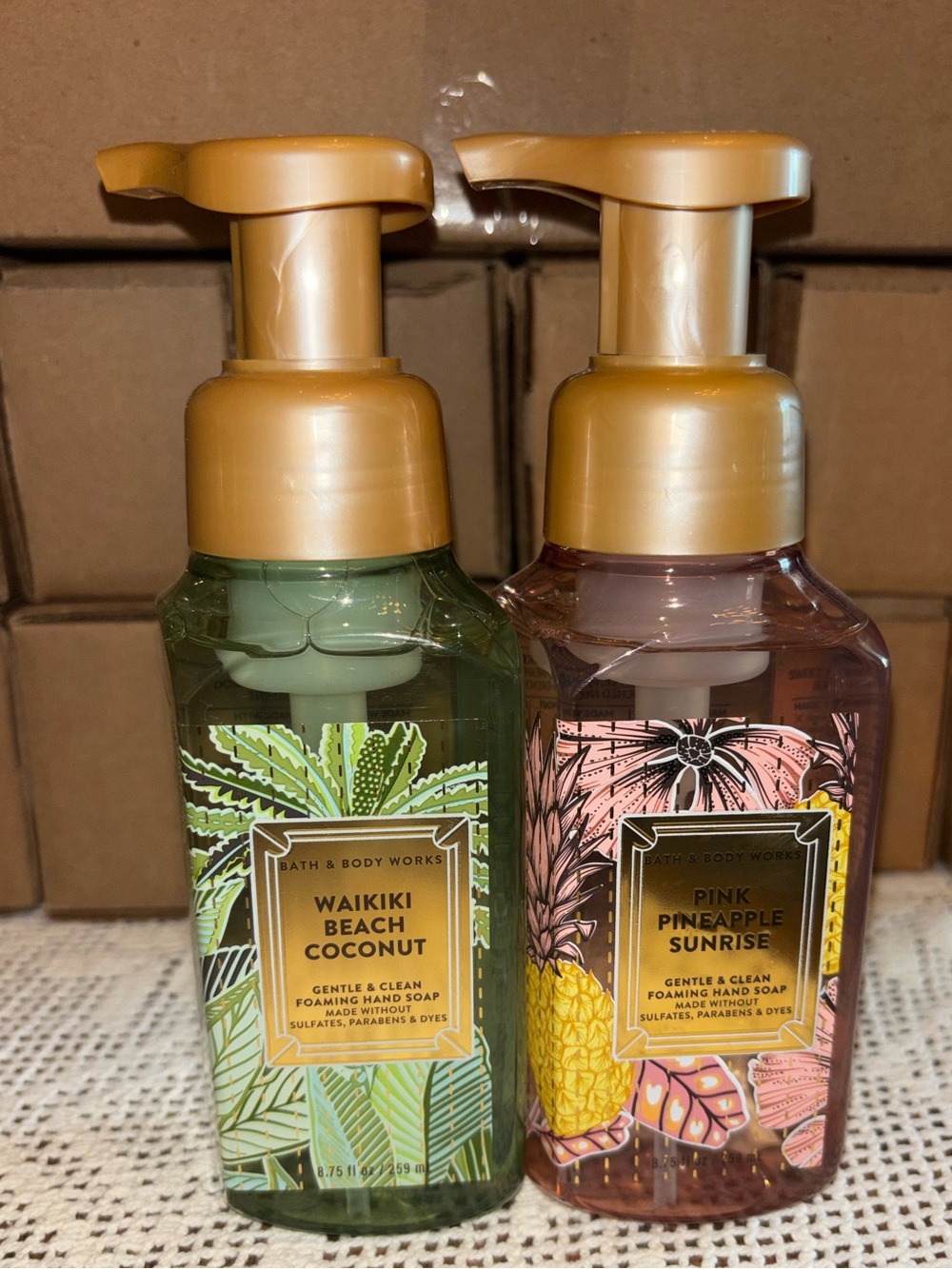 (2026) Bath & Body Works Waikiki Beach Coconut Foaming Hand Soap - Green